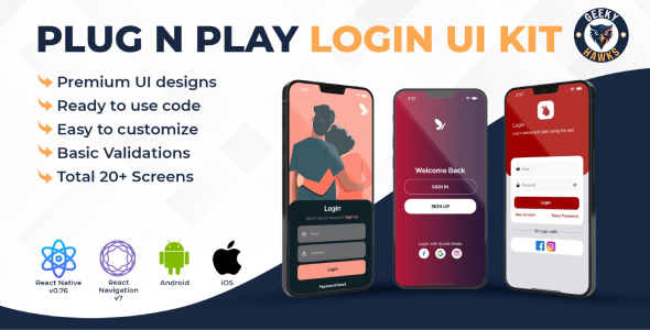 React Native Login UI Template
